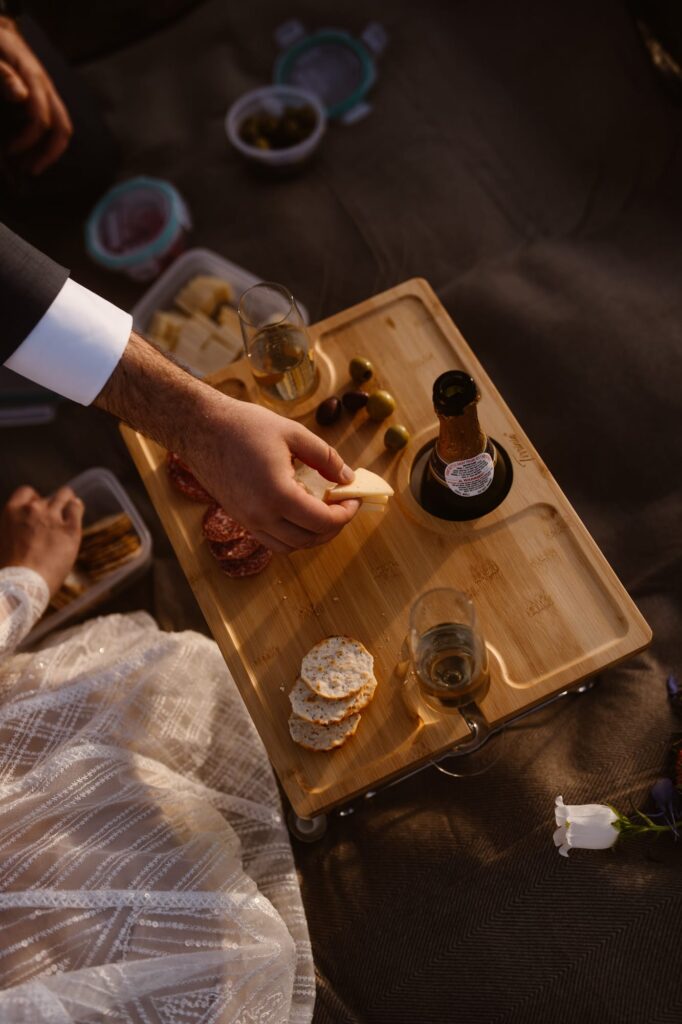 charcuterie elopement picnic