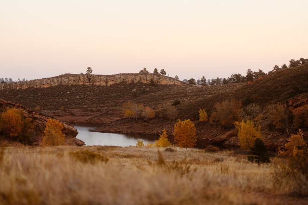 View of reservoir from Lory State Park