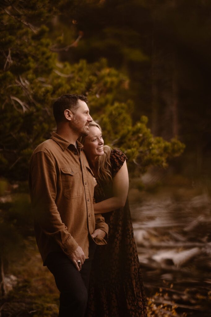 Engagement photos in Rocky Mountain National Park