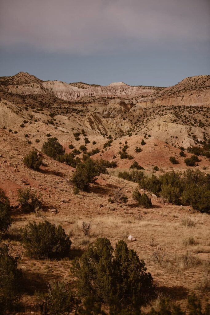 Scenery at Ghost Ranch in the Fall time