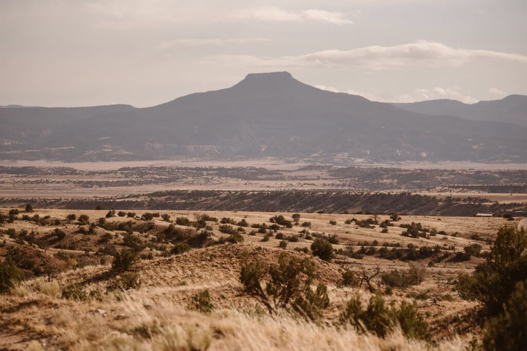 Mountain view from Ghost Ranch in New Mexico
