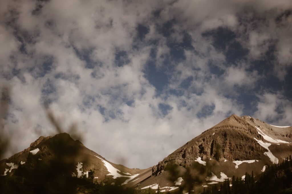 View of mountains in Ouray, Colorado