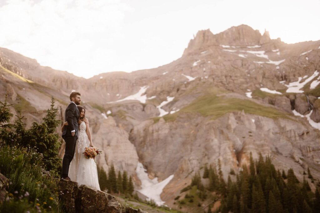 Intimate Colorado destination wedding in the mountains near Telluride