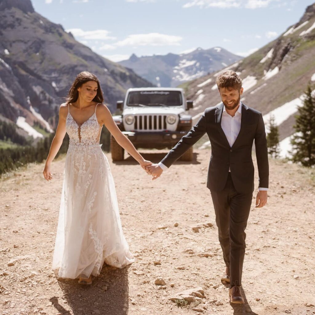 Jeep elopement in Ouray, Colorado