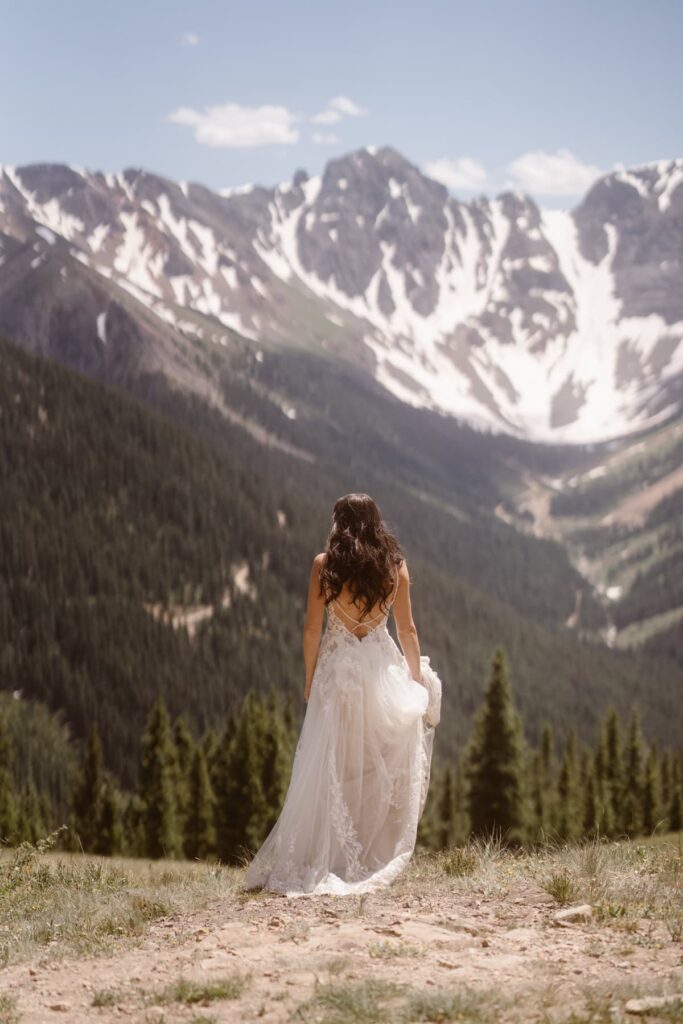 Bride in the mountains