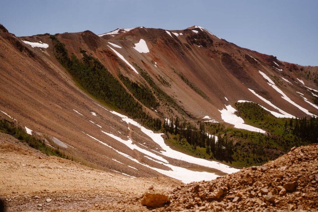 Red mountain views