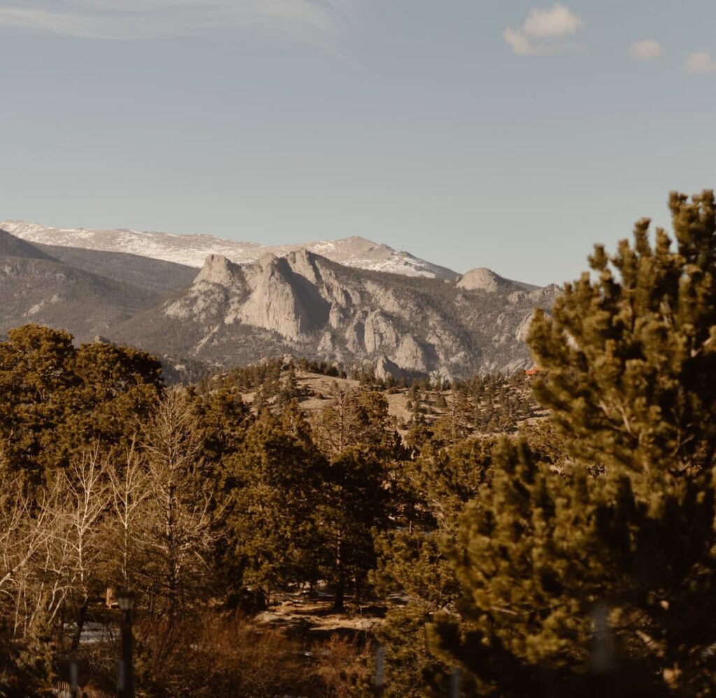 View from Taharaa Mountain Lodge in Estes Park