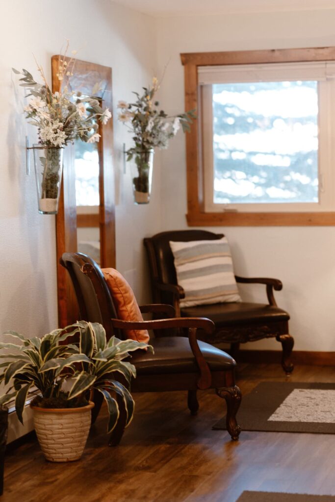 Dressing room at Taharaa Mountain Lodge