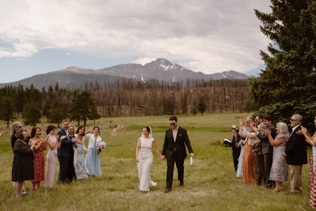 Upper Beaver Meadows wedding ceremony in Rocky Mountain National Park