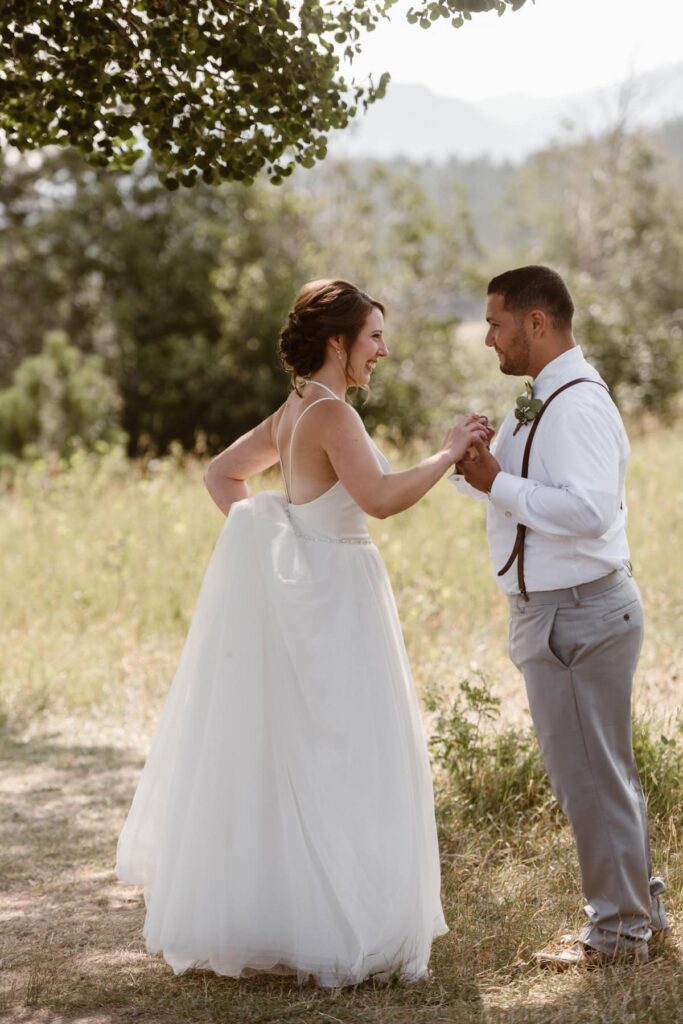 Couple shares emotional first look in the National Park