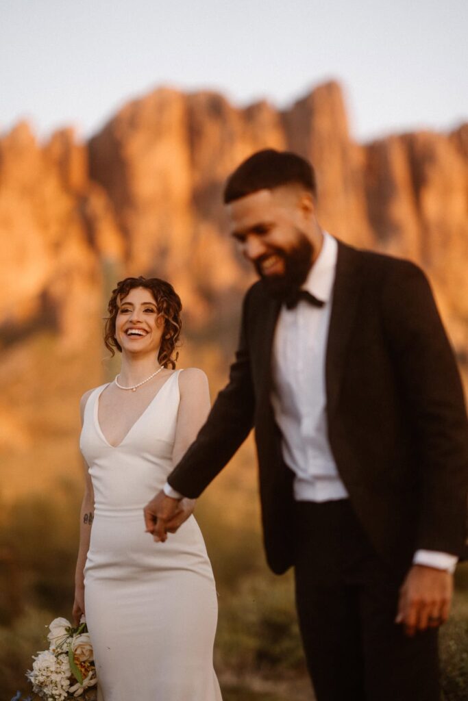 Wedding photos at Lost Dutchman State Park