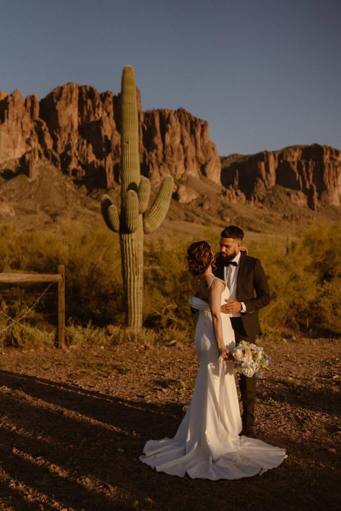 Lost Dutchman State Park wedding portraits