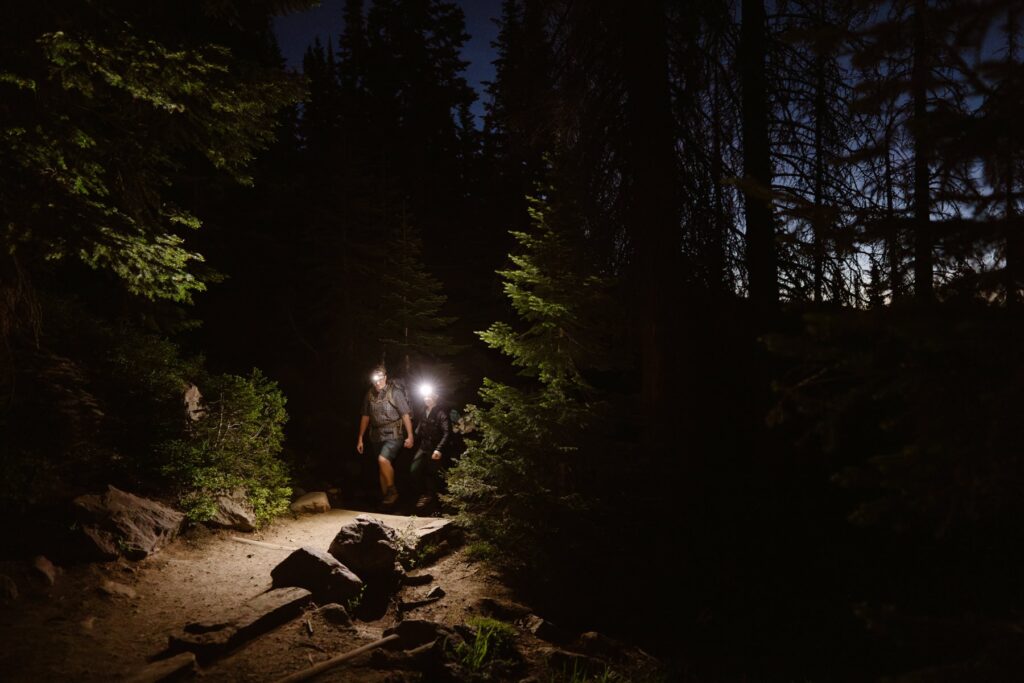 Dream Lake hike at sunrise