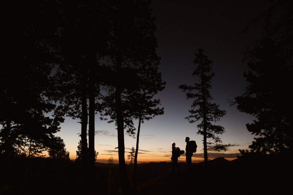 Sunrise hiking in Rocky Mountain National Park