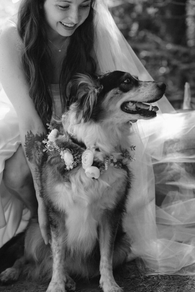 A bride and her soul dog