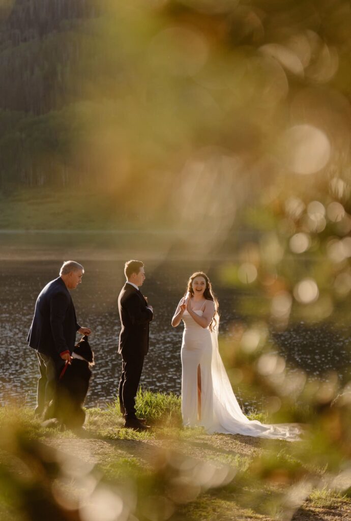 Pearl Lake wedding ceremony