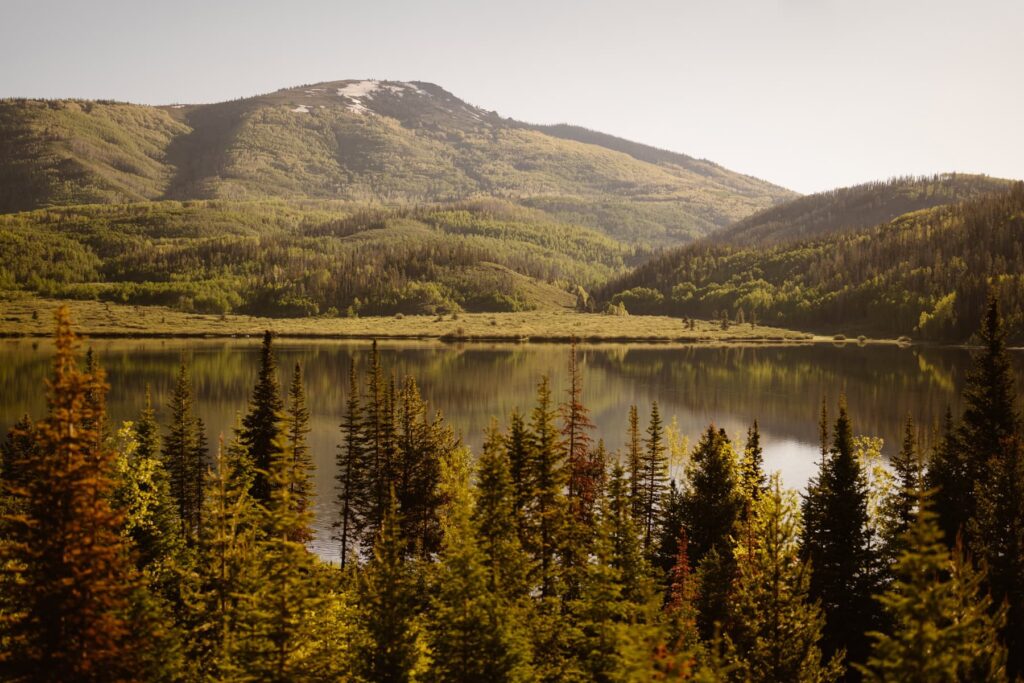 View of Pearl Lake near Steamboat Springs, CO