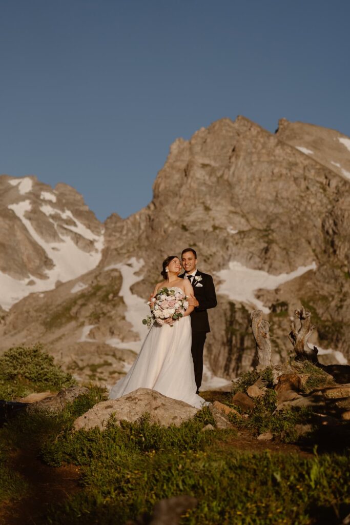 Colorado mountain wedding portraits