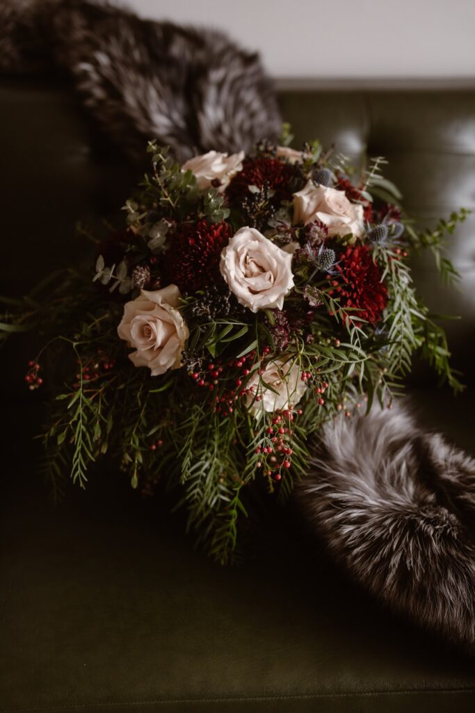 Winter wedding bouquet