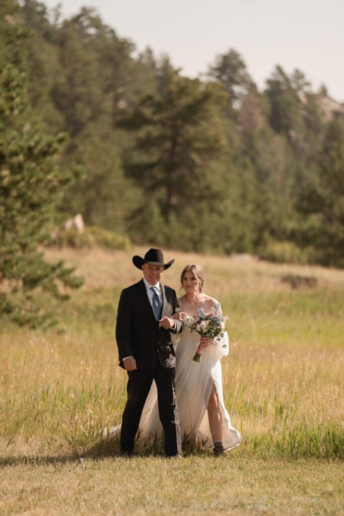 Bride and father of the bride