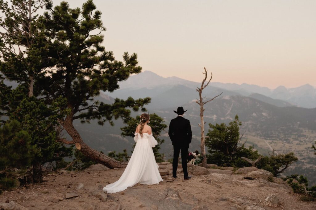 Couple sharing a first look