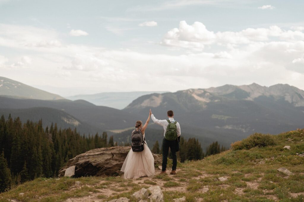 Hiking wedding in Crested Butte