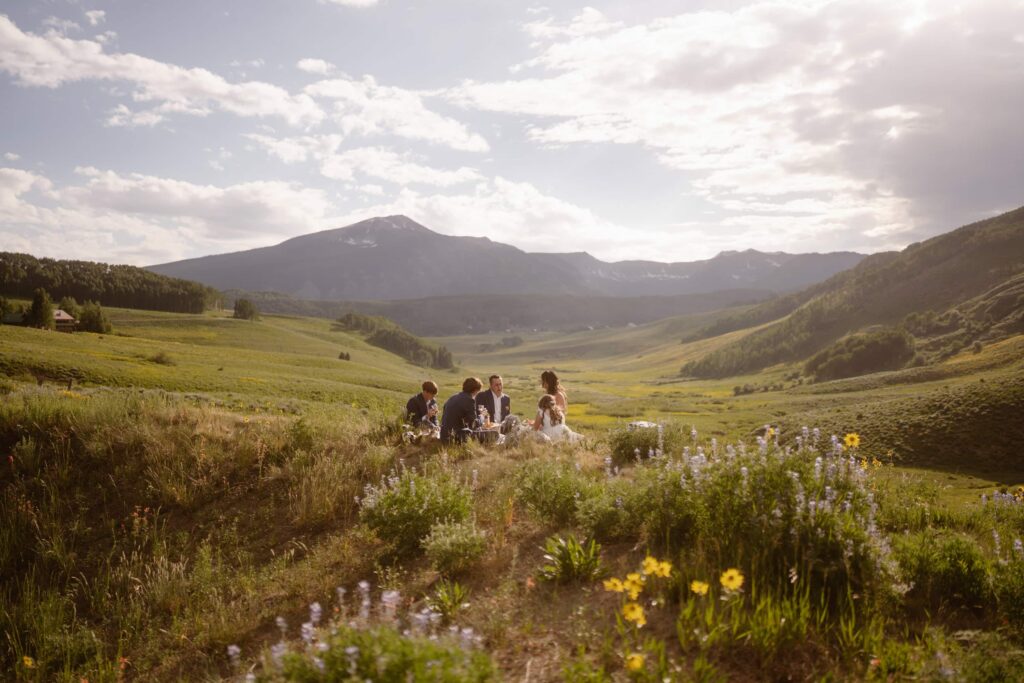 View from Mountain Wedding Garden in Crested Butte