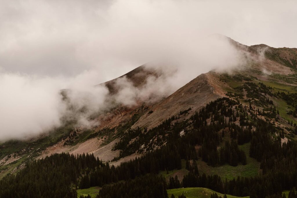 Moody mountain view in Crested Butte