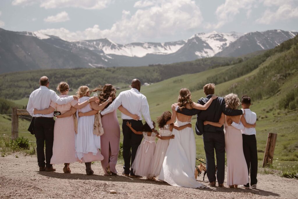 Wedding photos at Mountain Wedding Garden in Crested Butte