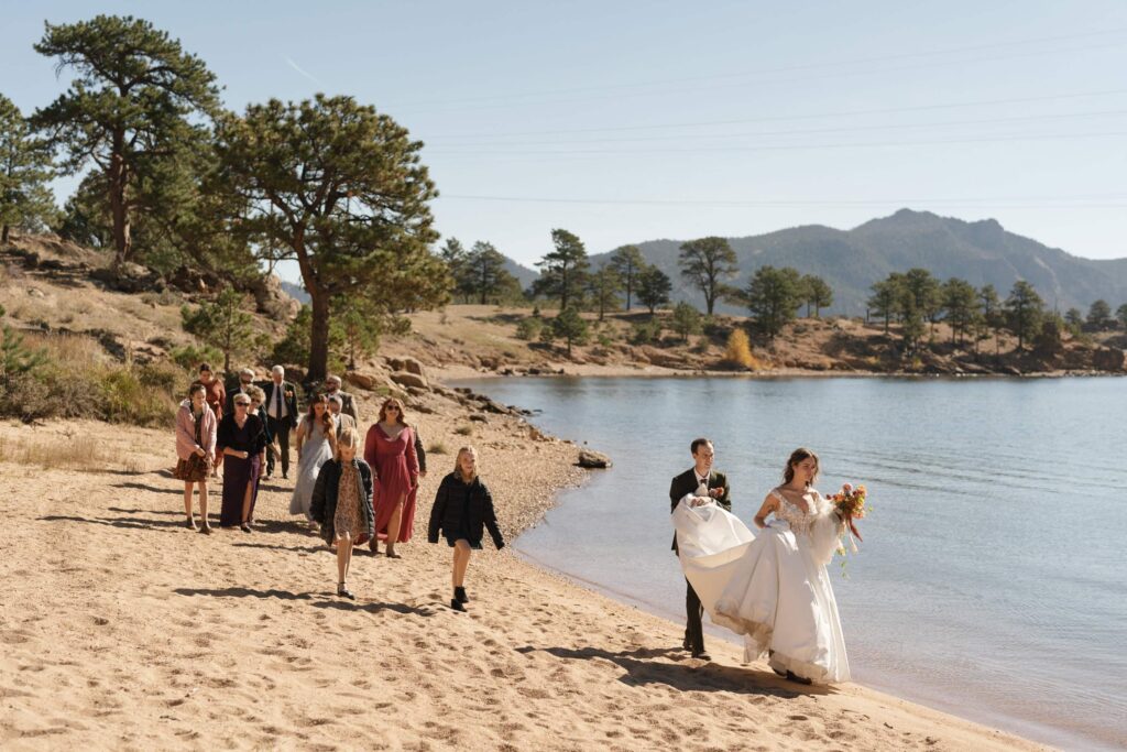 Mary's Lake wedding in Estes Park