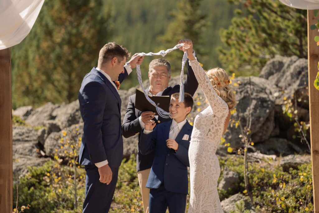 Estes Park outdoor wedding ceremony