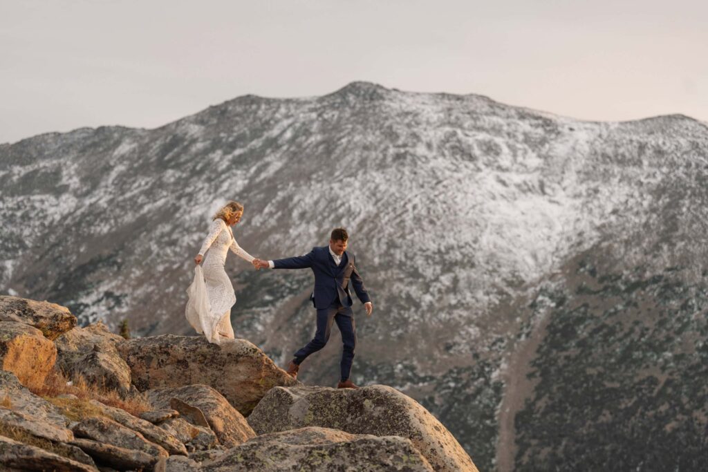 Couples photos on Trail Ridge Road