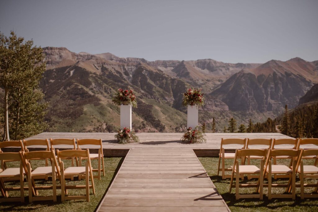 San Sophia Overlook ceremony site