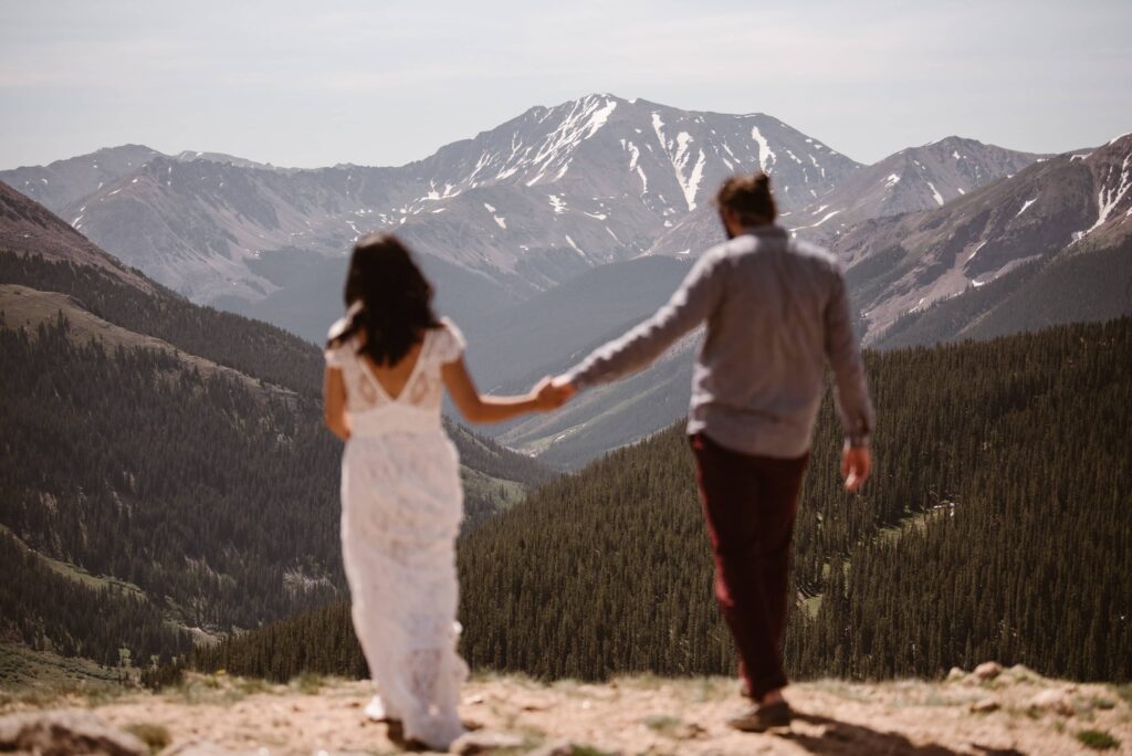 Mountain adventure elopement in Colorado