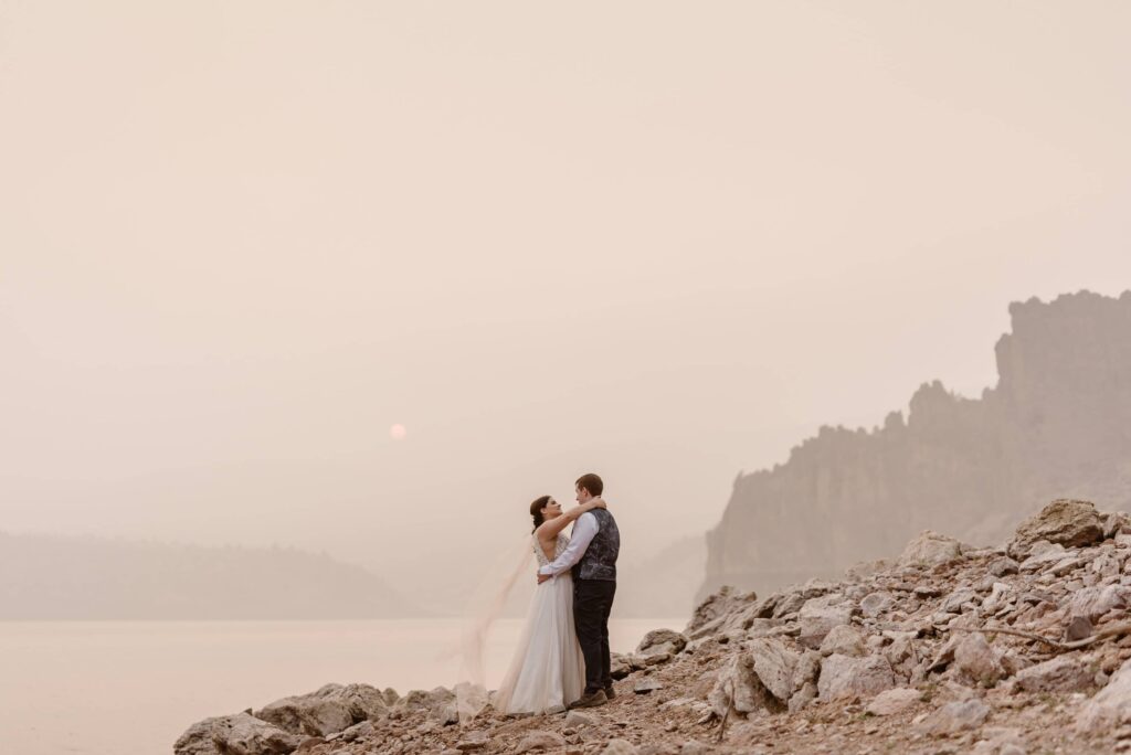 Moody elopement photos