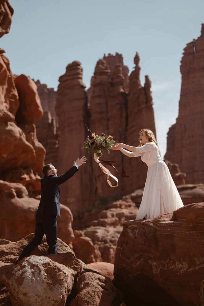 Adventure elopement in Moab