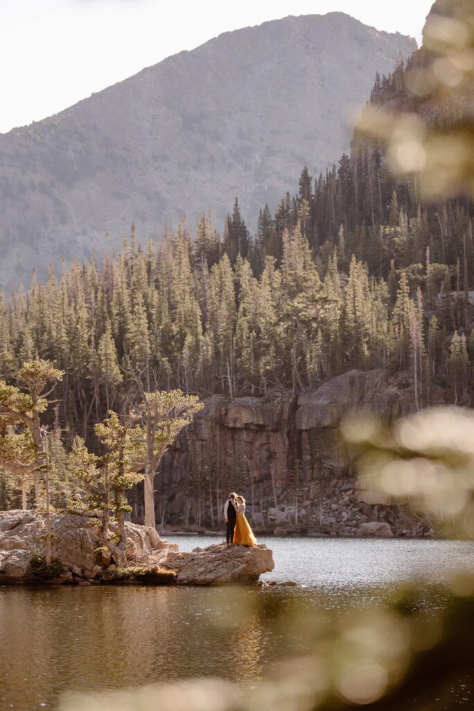 Rocky Mountain National Park wedding photos at The Loch