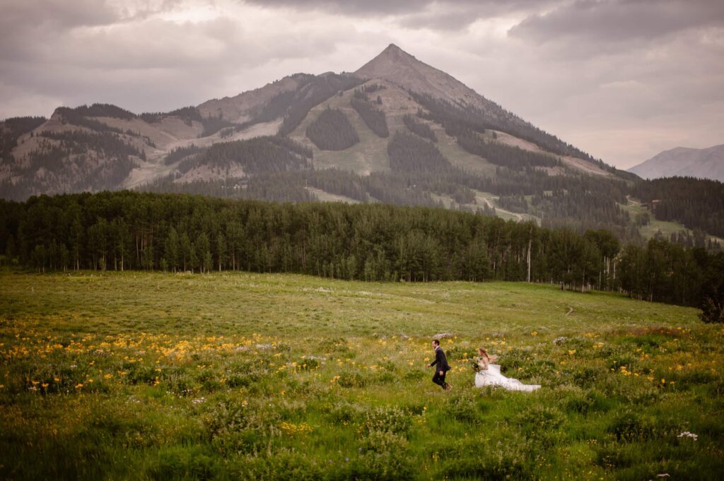 Wildflower wedding in Colorado