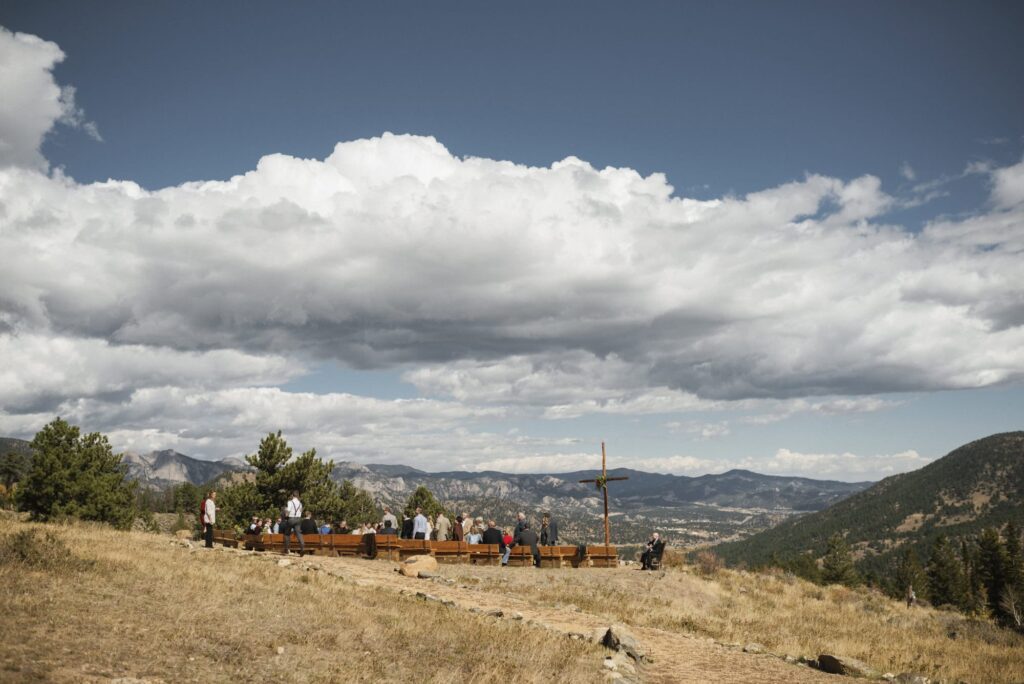 Historic Mountainside Lodge wedding venue ceremony site