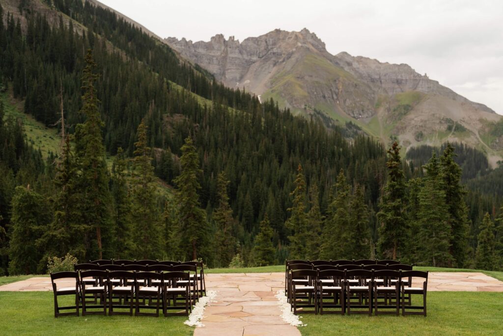 Palmyra Lookout wedding site in Telluride