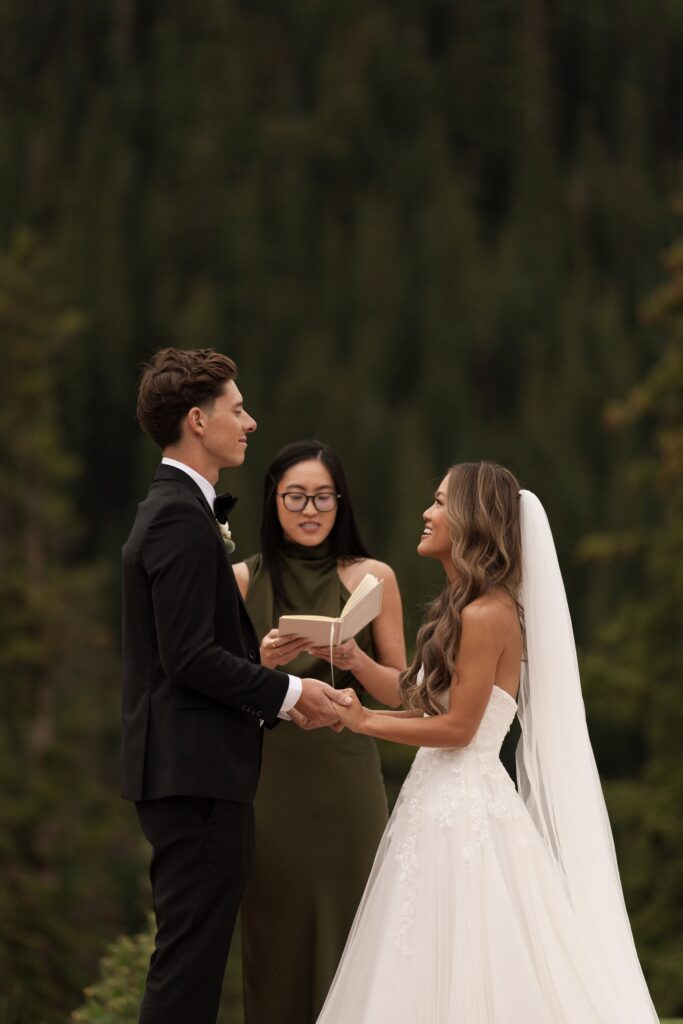 Romantic wedding ceremony