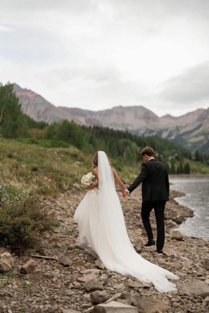 Telluride wedding photos at Trout Lake