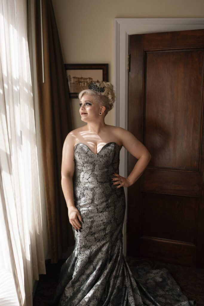 Punk rock bride at Stanley Hotel