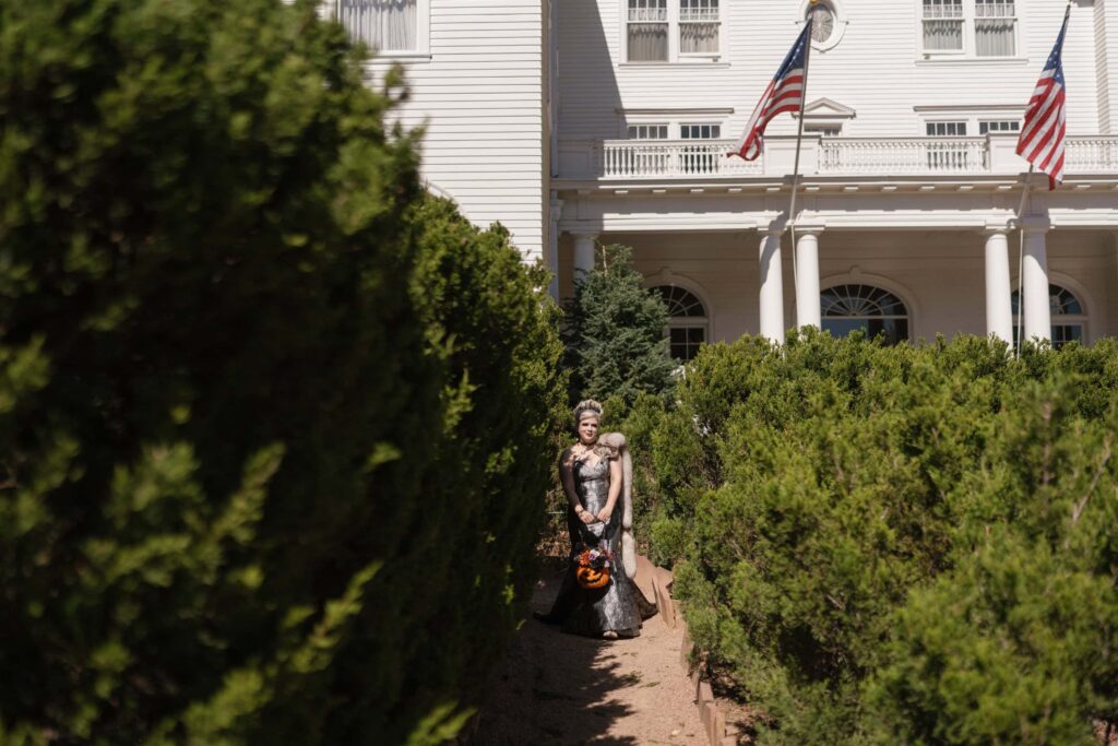 Punk rock bride at Stanley Hotel