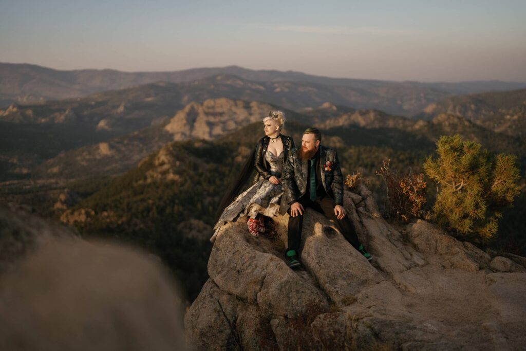 Mountaintop punk rock wedding