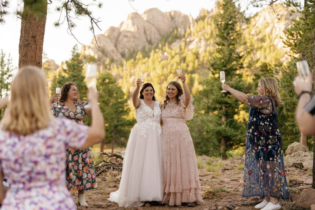 Lily Lake intimate wedding in Rocky Mountain National Park