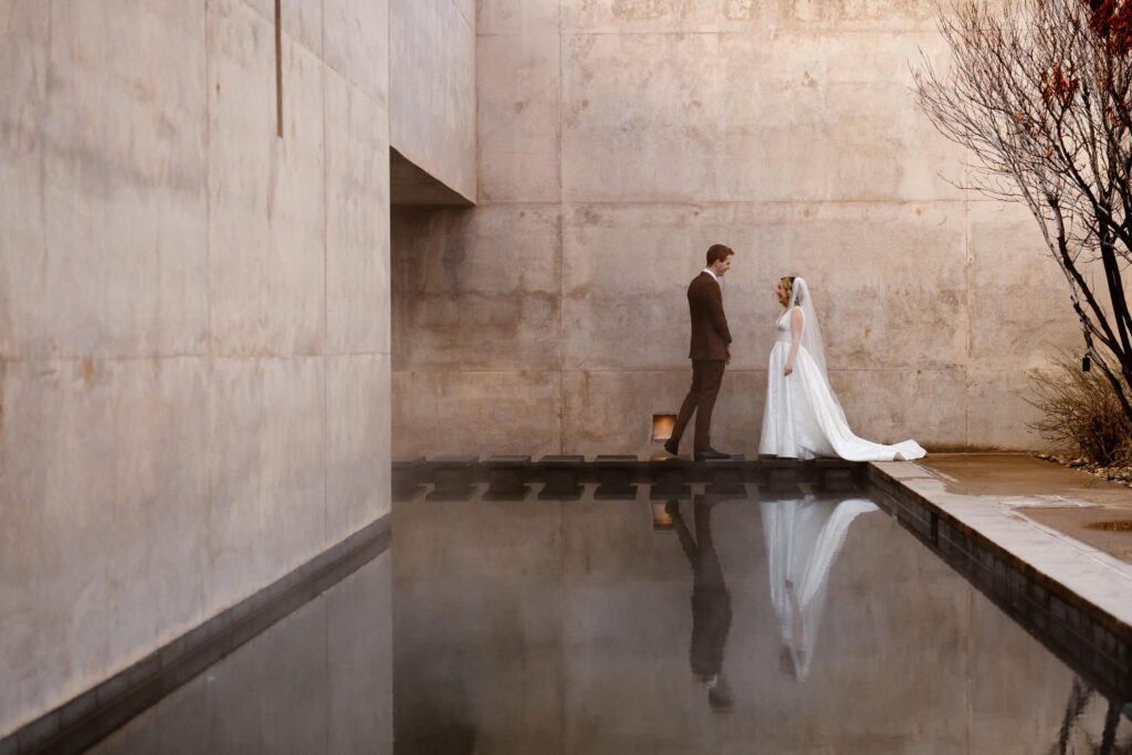 Amangiri wedding day first look