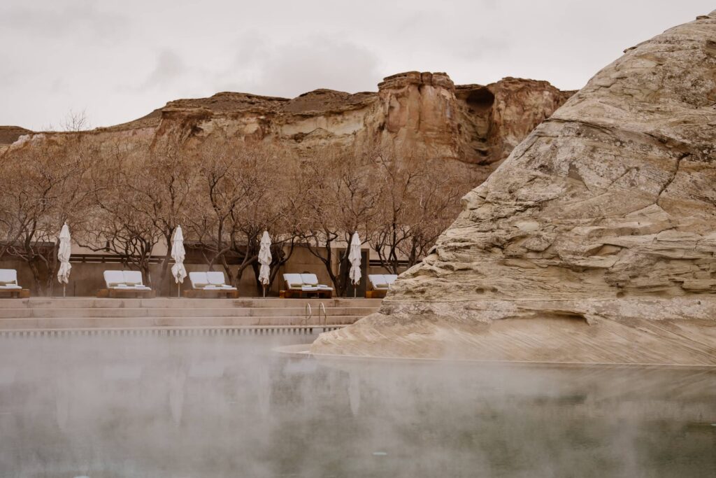 Steaming pool at Amangiri