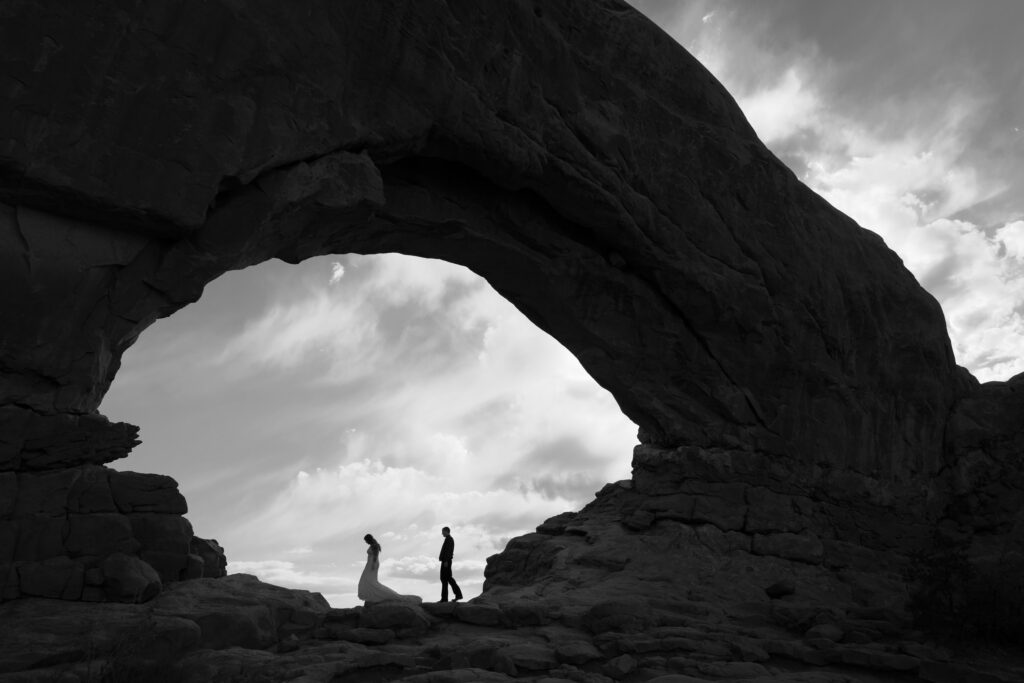 The Windows wedding photos at Arches National Park