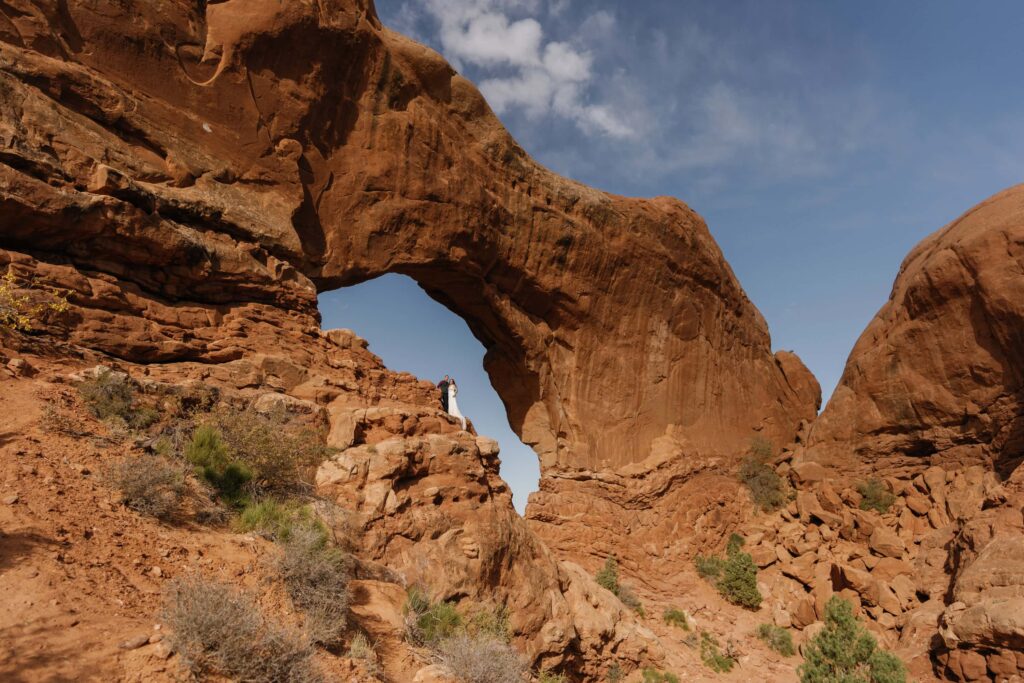 View of The Windows at Arches National Park